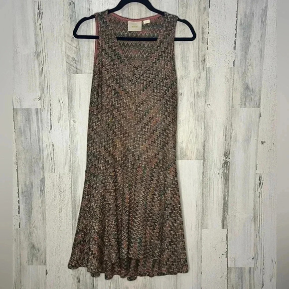 Maeve Westwater Sleeveless Chevron Knit Dress Size‎ X Small - Picture 3 of 7